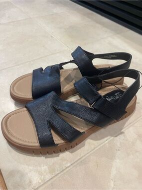 Women's euro soft by Softt Black Sandals